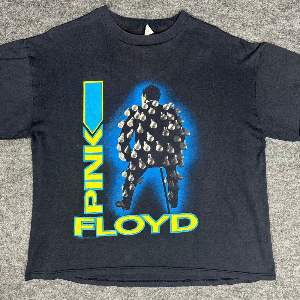 Vintage‎ Pink Floyd Light Bulb Tour 1989 Concert T Shirt Mens XL